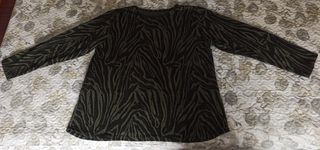 Jersey estampado cebra manga larga