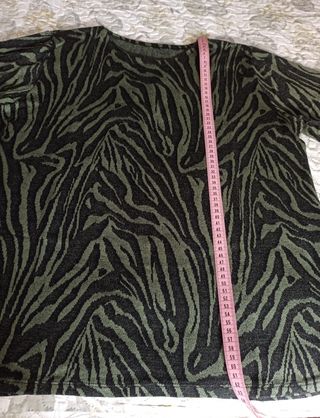 Jersey estampado cebra manga larga