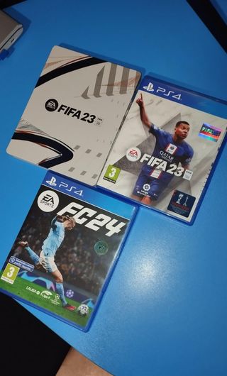 Juegos PS4 FIFA 23 y FC 24