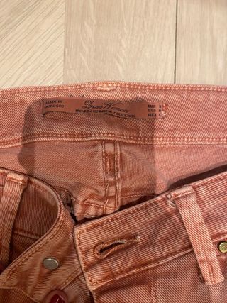 Pantalón pitillo Zara rosa talla 36