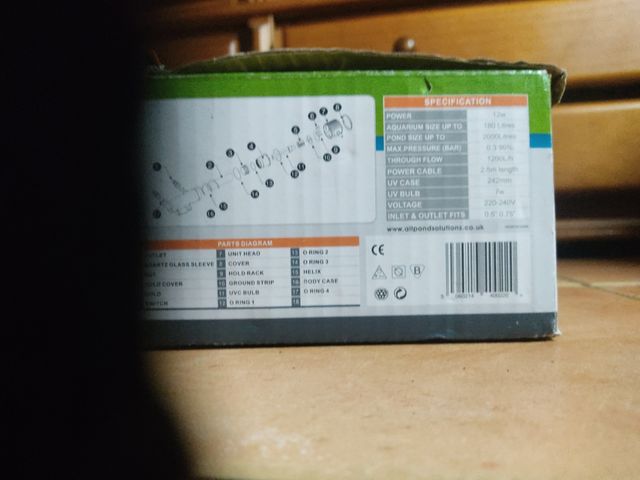 Esterilizador UV AllPondSolutions CUV-207