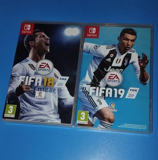 Juegos Nintendo Switch FIFA 18 y FIFA 19