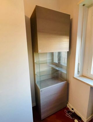 Vetrina con luci LED - Legno e Vetro