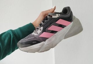 Adidas Adistar W gris y rosa