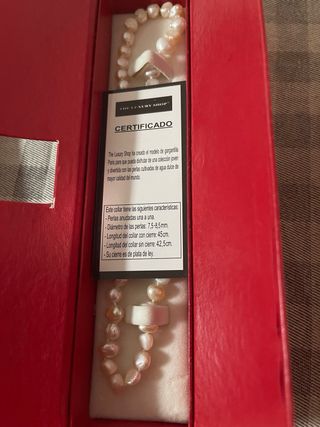 Conjunto de Perlas con Certificado