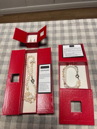 Conjunto de Perlas con Certificado