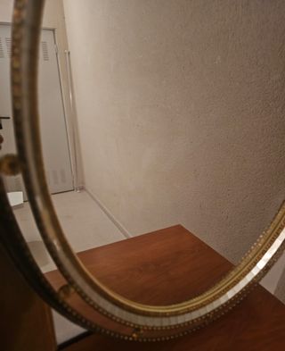 Specchio ovale in ottone stile veneziano