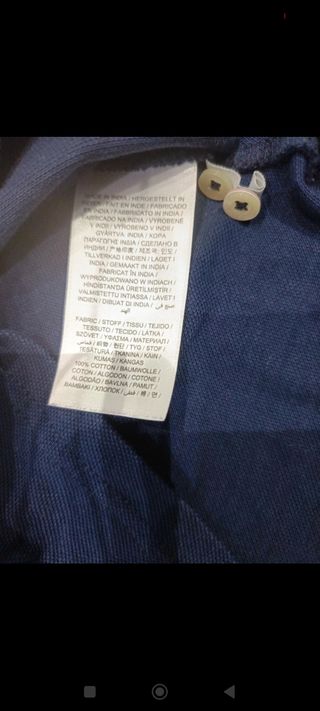 Polo GANT Azul Talla XS