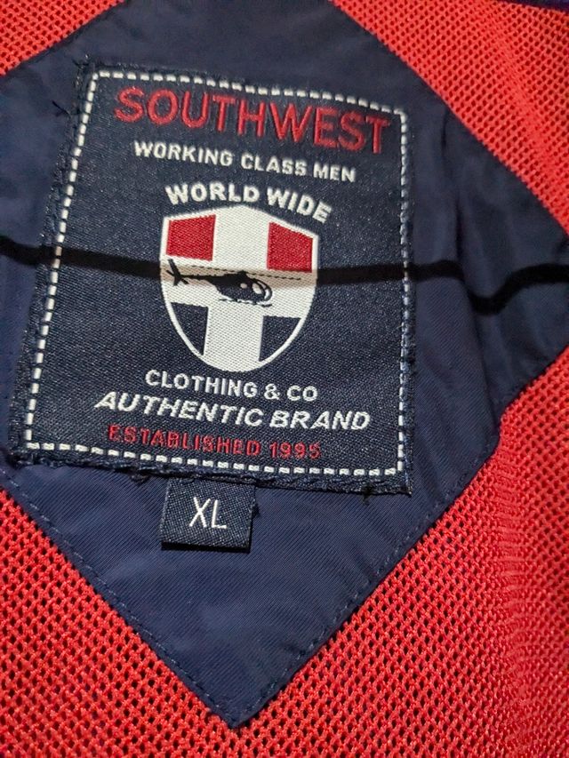 Cazadora Southwest Azul y Roja Talla XL