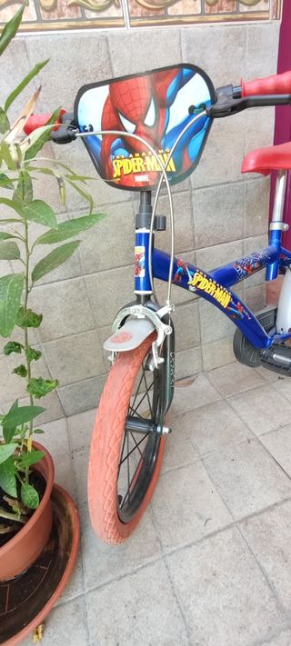 Bicicleta Infantil Spiderman Azul