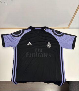 Camiseta Real Madrid Adidas Negra Morada