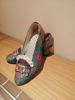 Zapatos de fallera forrados