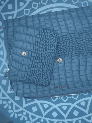 Cartera porta documentos Bissu gris