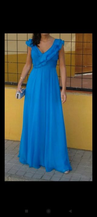 Vestido de fiesta Adolfo Domínguez azul