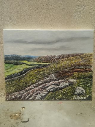 Dipinto paesaggio montano