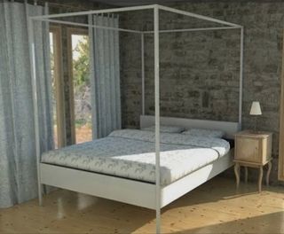 Cama dosel Ikea EDLAND blanca