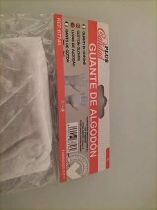 Guantes de Algodón PLUS Calidad Talla L