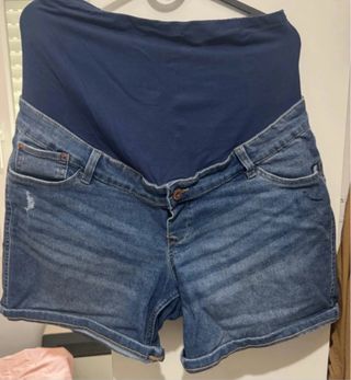 Shorts premamá vaqueros