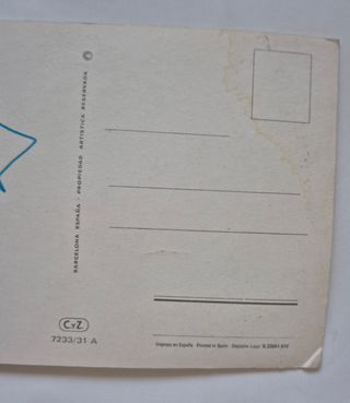 Colección 6 Postales Románticas soldados  Vintage