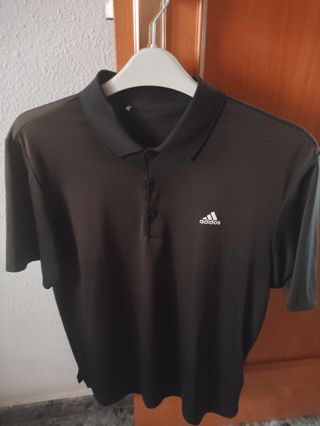 Pack polos verde negro fitness Adidas Talla M