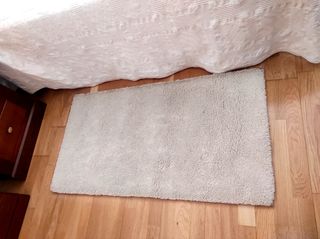 Pack 2 Alfombras Dormitorio Beige 110 x 50 cm