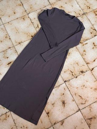 Vestito Zara grigio a costine