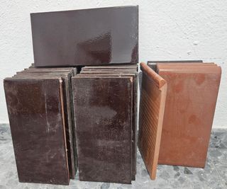 Baldosas terracota marrón azulejo vierteaguas