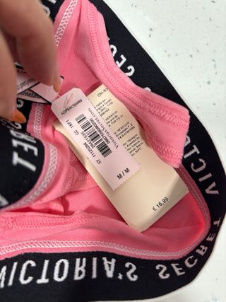 Tanga Victoria's Secret Rosa y Negro