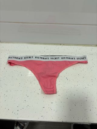 Tanga Victoria's Secret Rosa y Negro