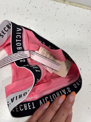 Tanga Victoria's Secret Rosa y Negro