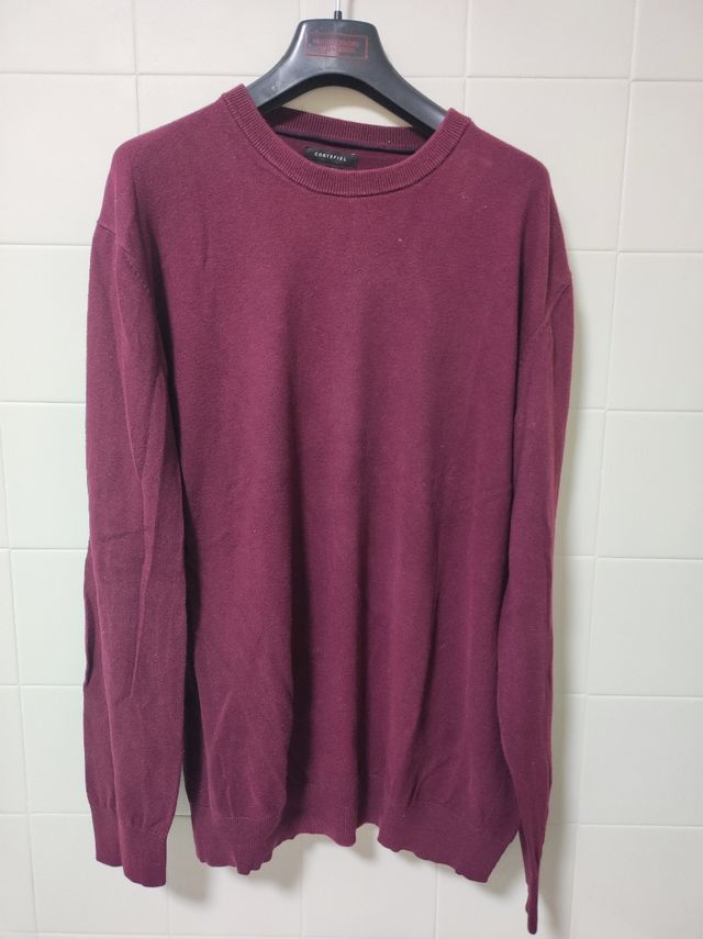 Jersey Cortefiel Hombre granate
