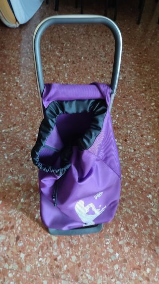 Carrito de la compra morado