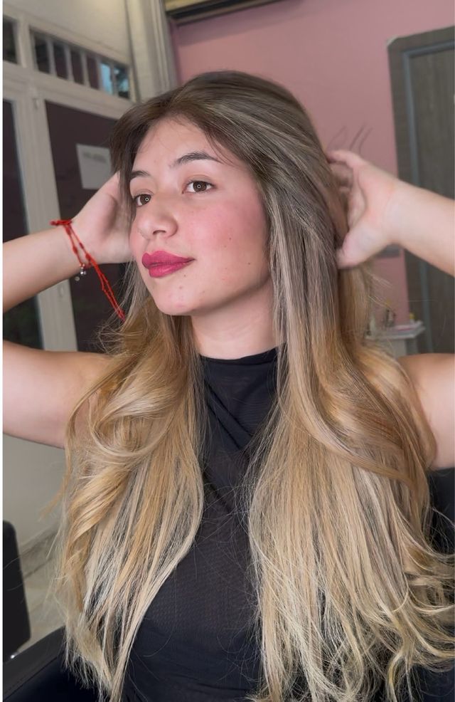 mechas,balayage