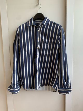 Camicia Zara uomo righe blu e bianche