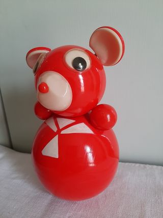 Orsetto Roly Poly musicale rosso