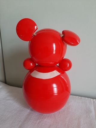 Orsetto Roly Poly musicale rosso