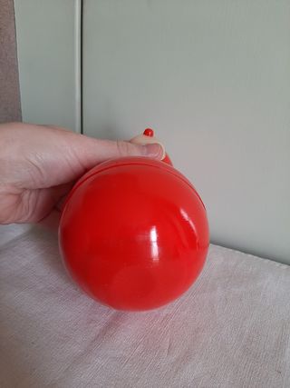 Orsetto Roly Poly musicale rosso