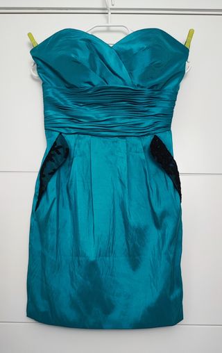 Vestido de fiesta color turquesa 