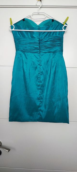 Vestido de fiesta color turquesa 