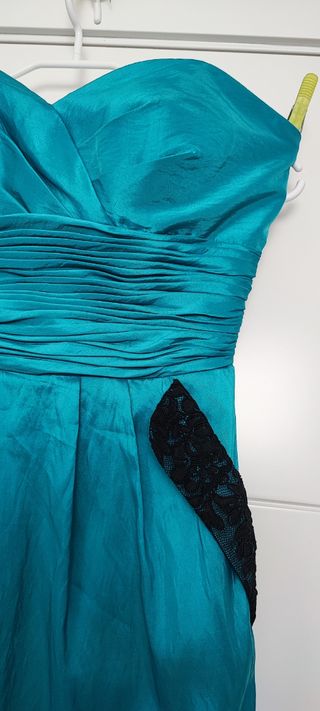 Vestido de fiesta color turquesa 
