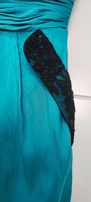 Vestido de fiesta color turquesa 