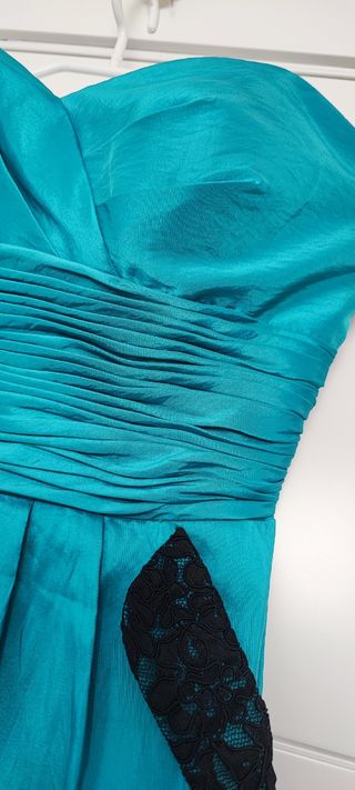 Vestido de fiesta color turquesa 