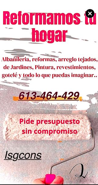 Encofrador y albañil para obras