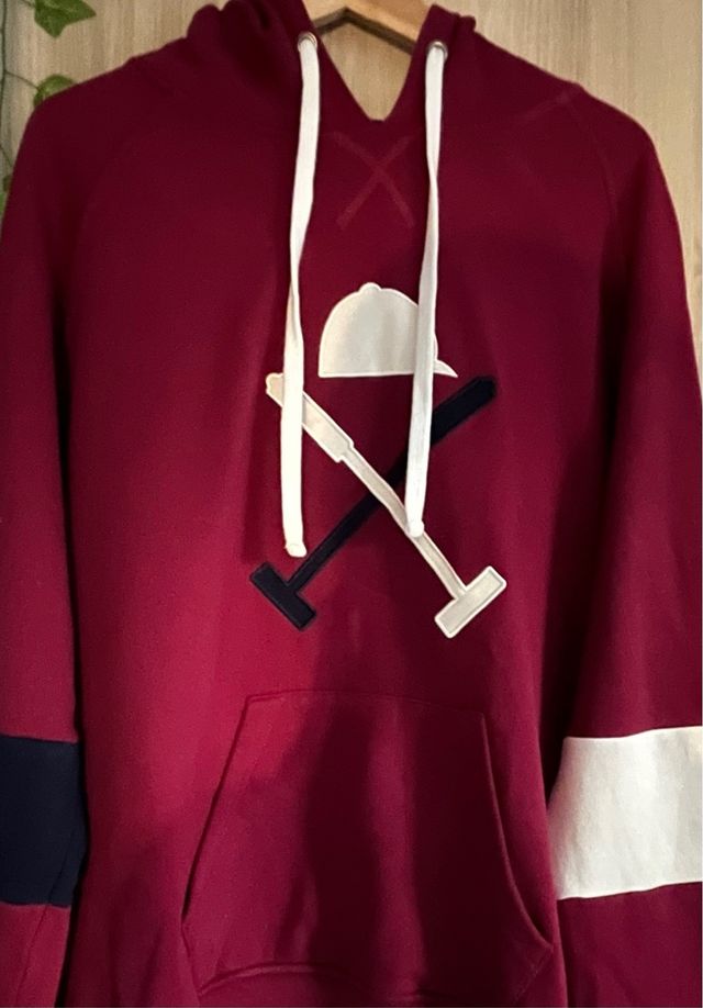 Sudadera Harper burdeos con logo