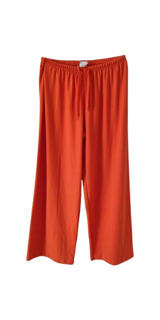 Pantalón naranja pierna ancha