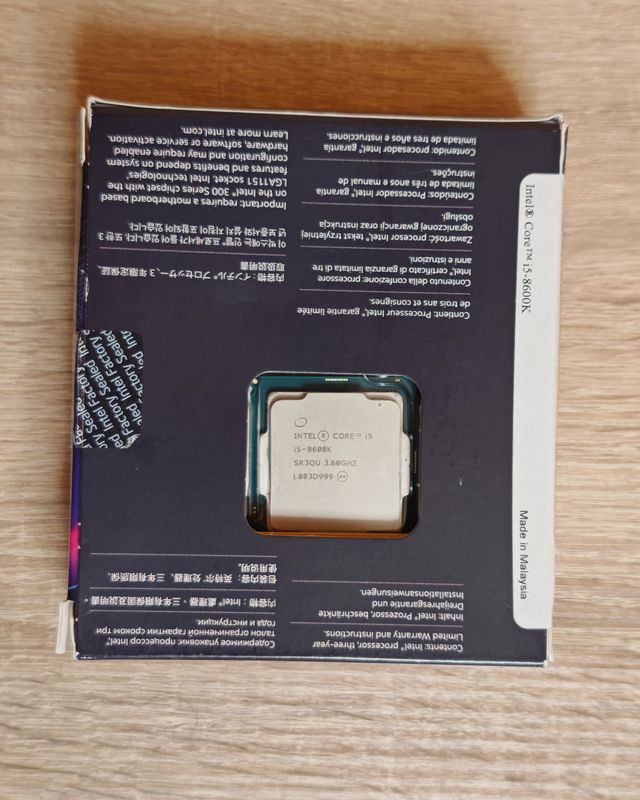 Intel Core i5-8600K LGA1151 di ottava generazione