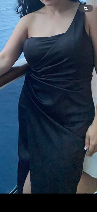Vestido de fiesta cóctel negro
