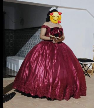 Vestido de Quinceañera Rosa/Morado