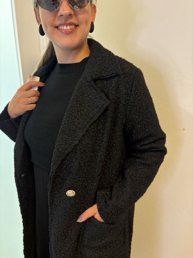 Casaco Teddy Preto