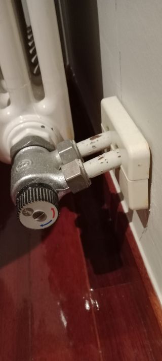 Radiador de agua blanco